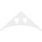 Ekena Millwork Pitch Winston Architectural Grade PVC Gable Pediment, 60"W x 27 1/2"H x 1"P (11/12) GPP060X028X100WIN - alternate 3